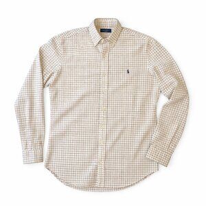 Ralph Lauren Button Down Shirt Men’s XL Check Plaid Cotton Classic Fit EUC